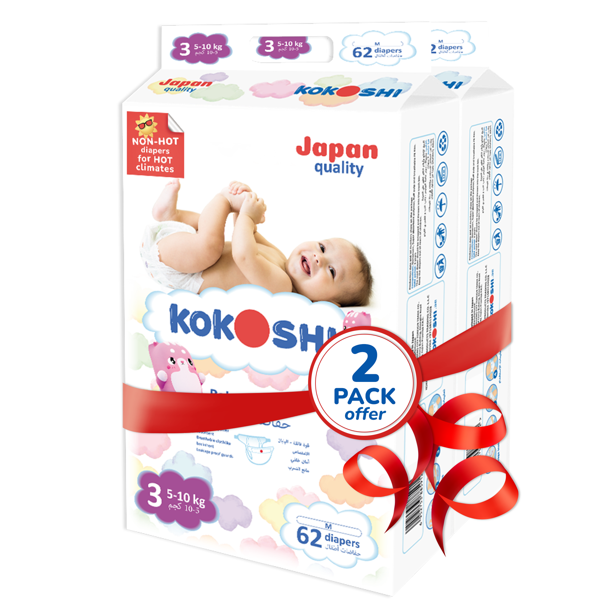 Premium Diapers Size 3 (M)