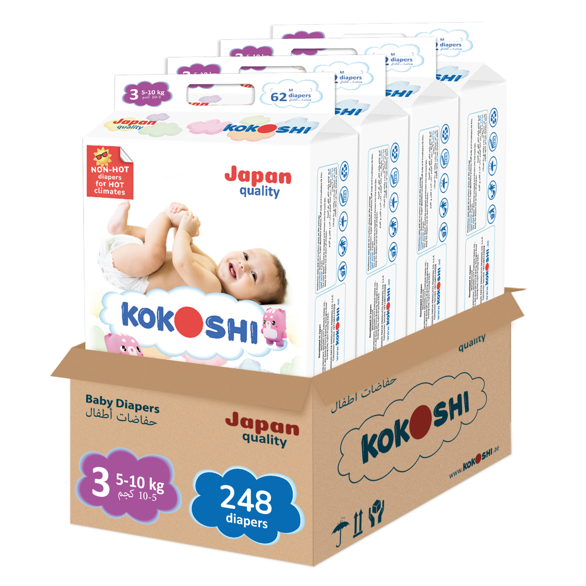 Premium Diapers Size 3 (M)